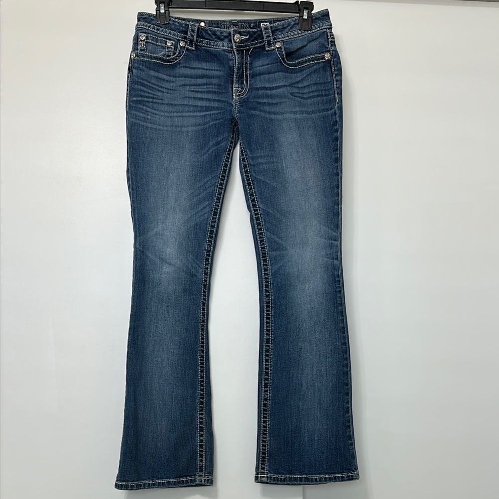 Signature Miss Me Blue Boot Cut Jeans with Classic Flare